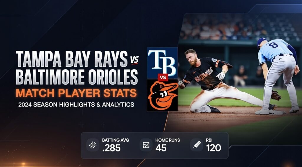 Tampa Bay Rays vs Baltimore Orioles Match Player Stats